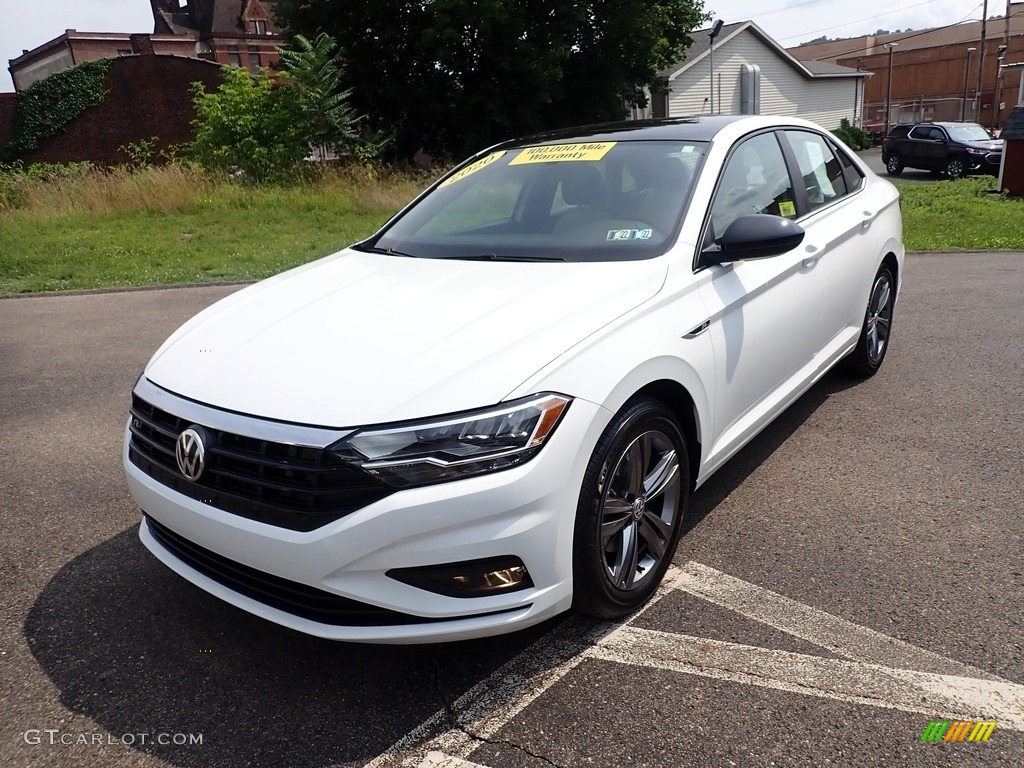 2020 Jetta R-Line - Pure White / Storm Gray photo #5