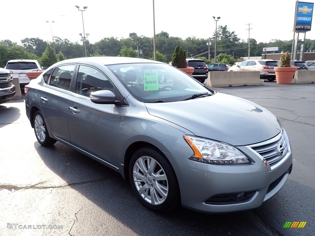 2013 Sentra SL - Magnetic Gray Metallic / Charcoal photo #10