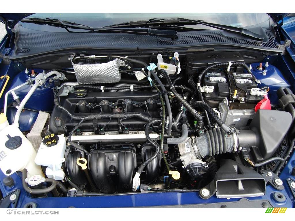 2008 Focus SES Sedan - Vista Blue Metallic / Charcoal Black photo #17