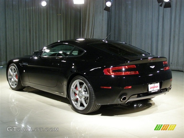 2007 V8 Vantage Coupe - Black / Black photo #2
