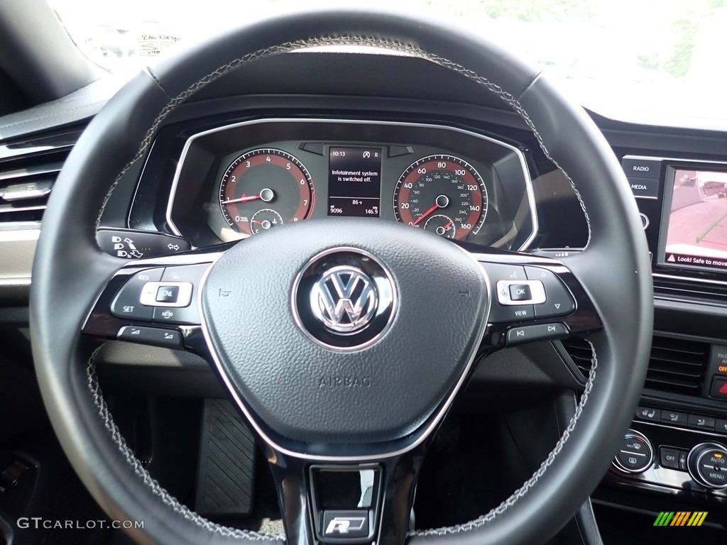 2020 Volkswagen Jetta R-Line Storm Gray Steering Wheel Photo #142463060