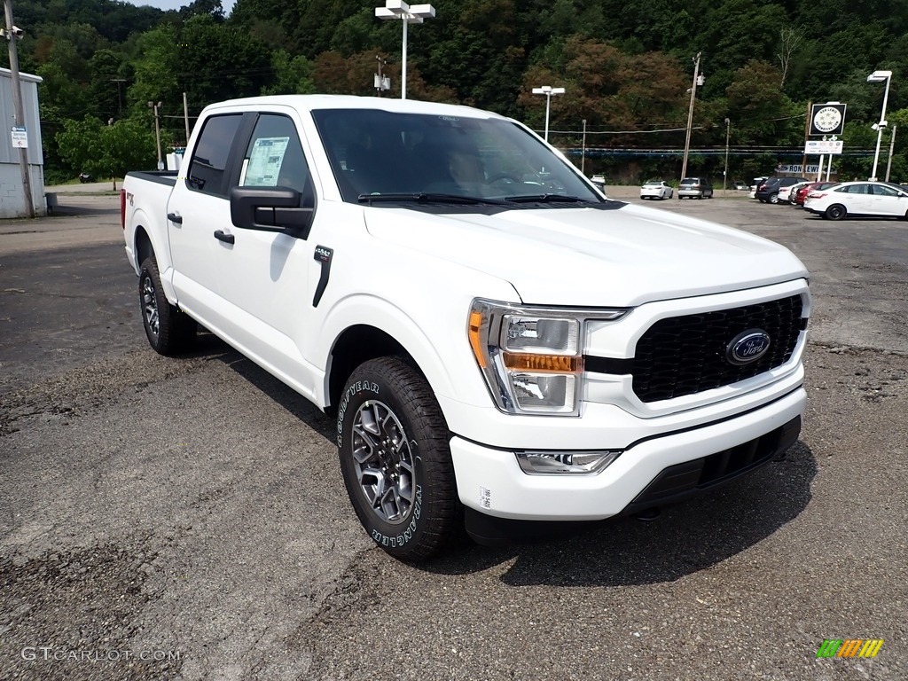 Oxford White 2021 Ford F150 STX SuperCrew 4x4 Exterior Photo #142464710