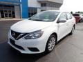 2017 Aspen White Nissan Sentra SV  photo #2