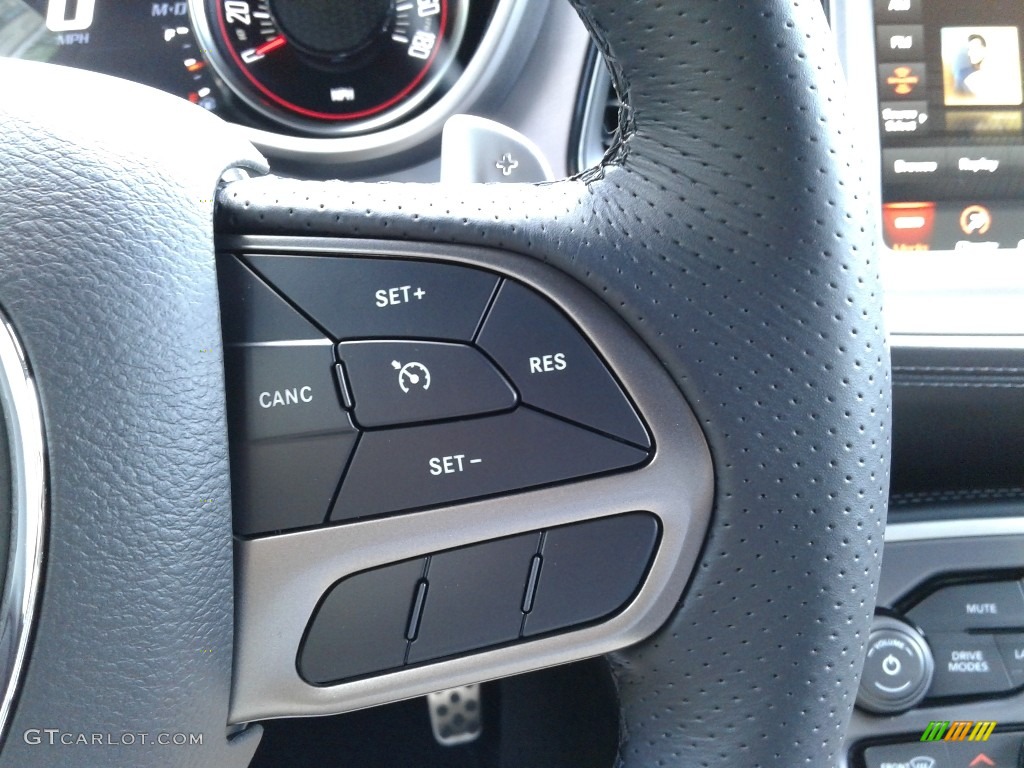 2021 Dodge Challenger R/T Scat Pack Black Steering Wheel Photo #142465562