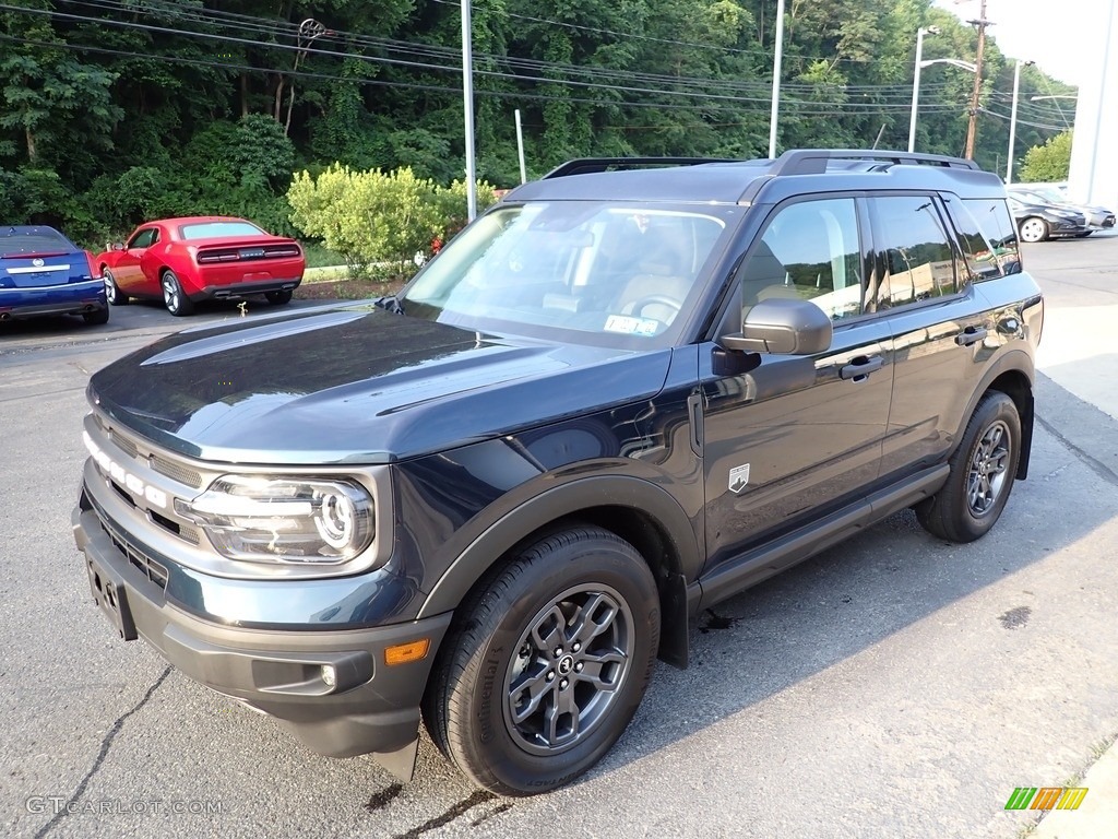 Alto Blue Metallic 2021 Ford Bronco Sport Big Bend 4x4 Exterior Photo #142466891