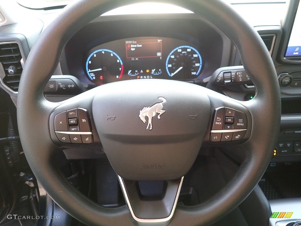 2021 Ford Bronco Sport Big Bend 4x4 Medium Dark Slate Steering Wheel Photo #142467287
