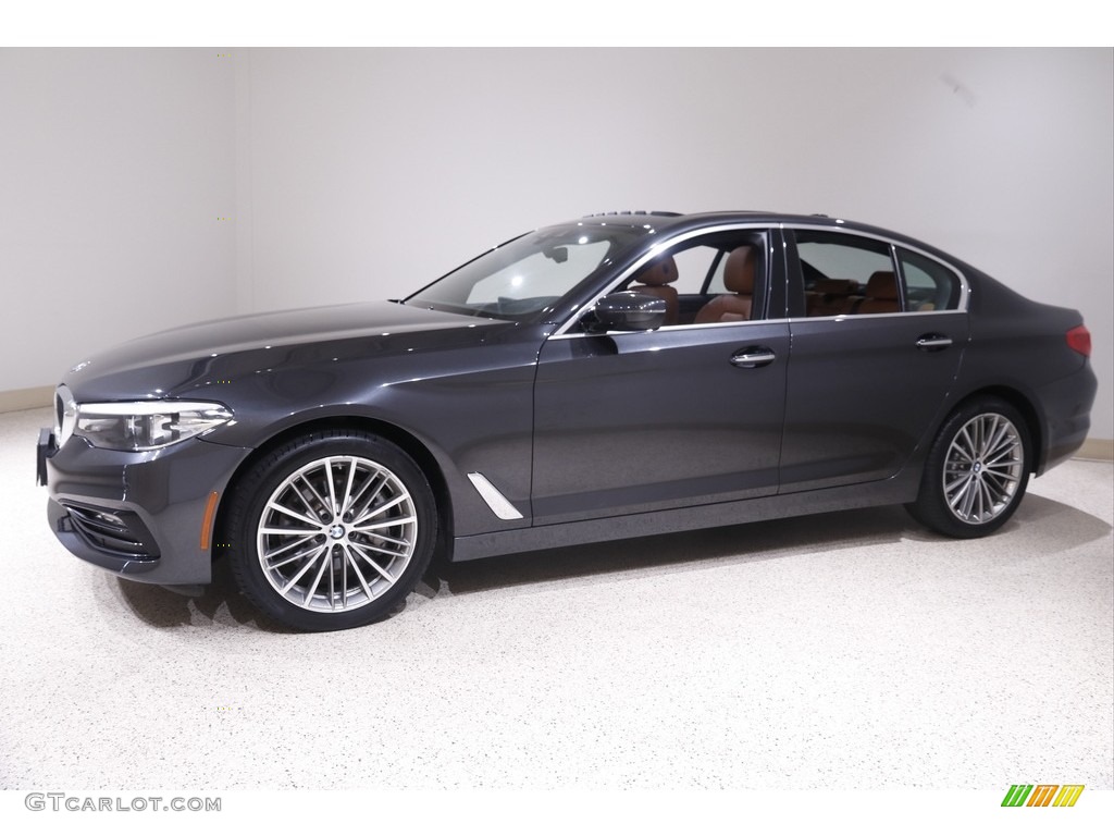 2018 5 Series 530i xDrive Sedan - Dark Graphite Metallic / Cognac photo #3