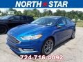 2017 Lightning Blue Ford Fusion S  photo #1