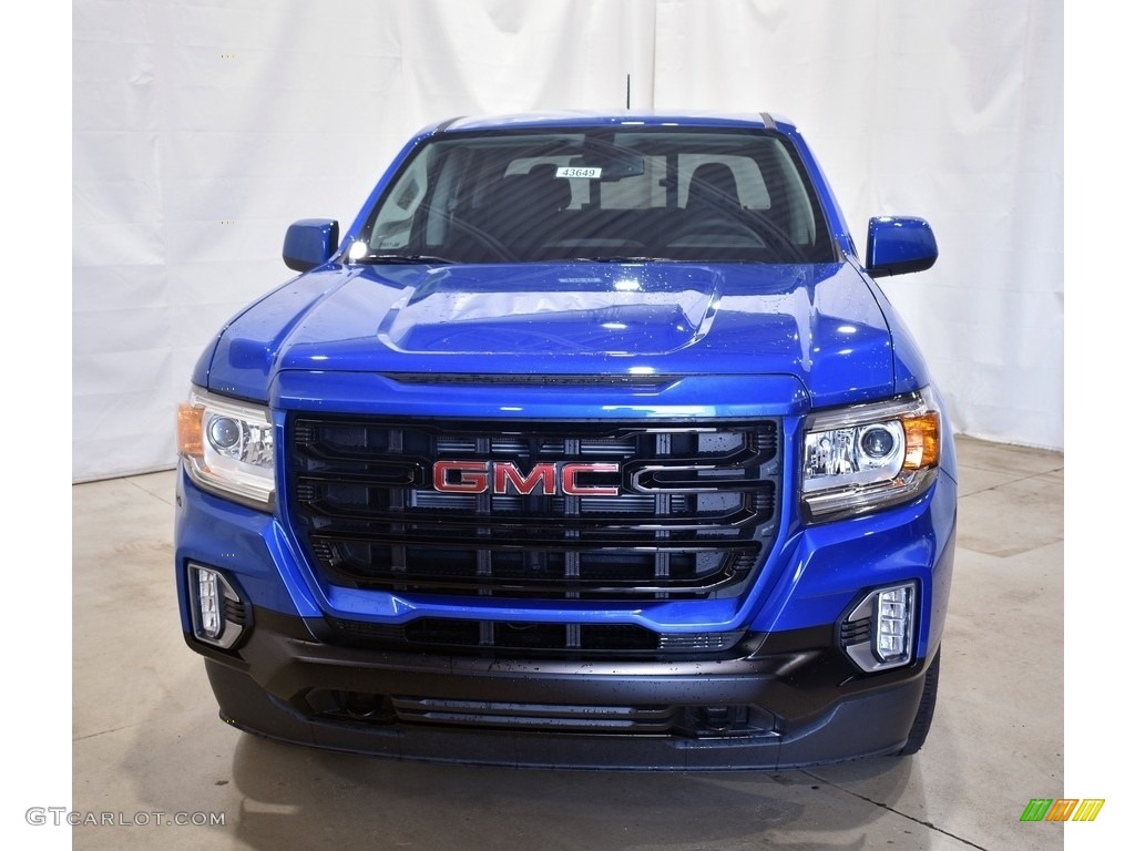 2021 Canyon Elevation Crew Cab 4WD - Dynamic Blue Metallic / Jet Black photo #4