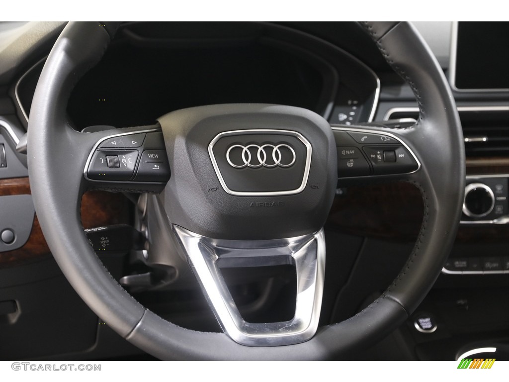2018 Audi A4 allroad 2.0T Premium quattro Black Steering Wheel Photo #142470602