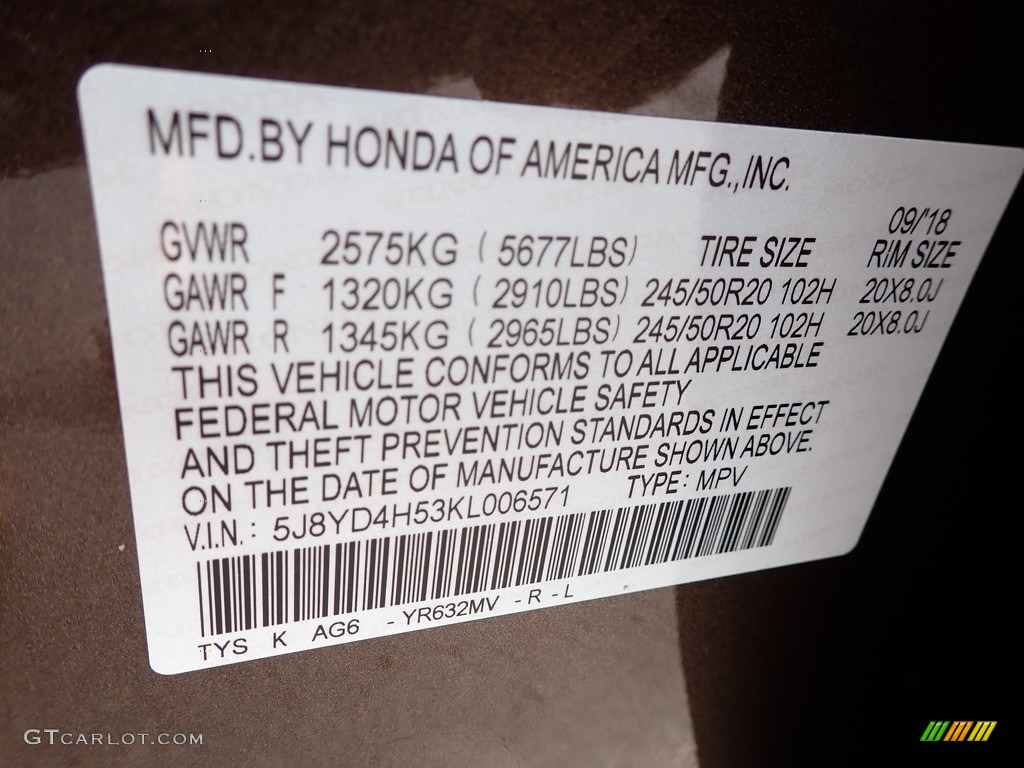 2019 MDX Technology SH-AWD - Canyon Bronze Metallic / Espresso photo #28