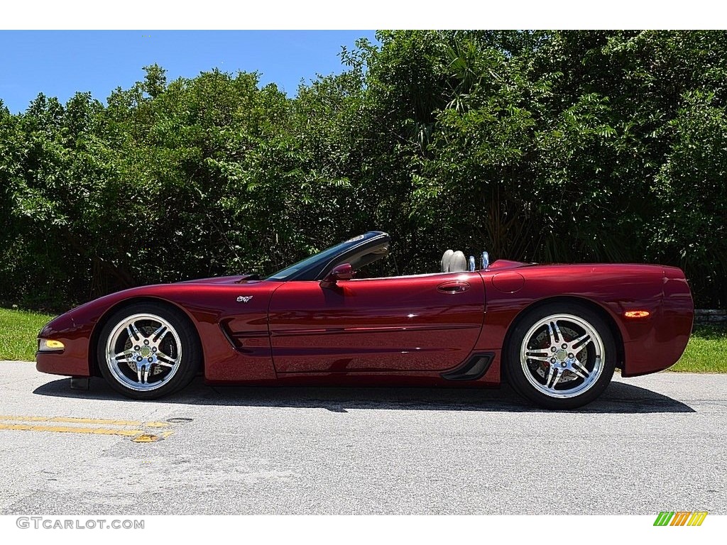 2003 Corvette Convertible - 50th Anniversary Red / Shale photo #13