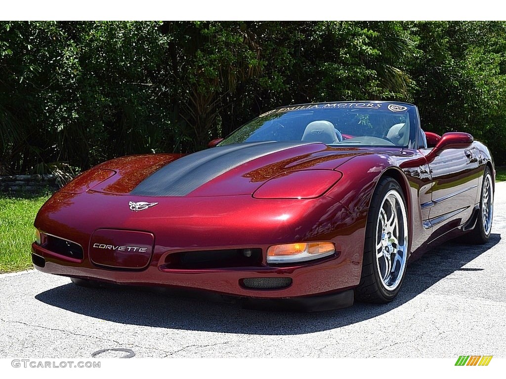 2003 Corvette Convertible - 50th Anniversary Red / Shale photo #15