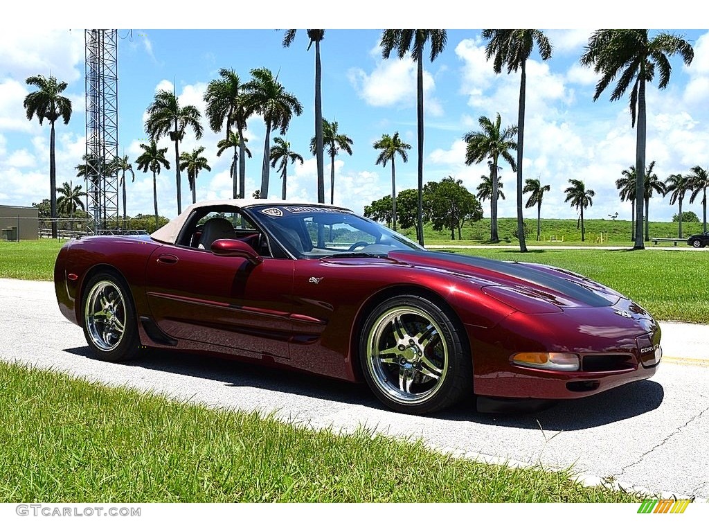 50th Anniversary Red 2003 Chevrolet Corvette Convertible Exterior Photo #142473123
