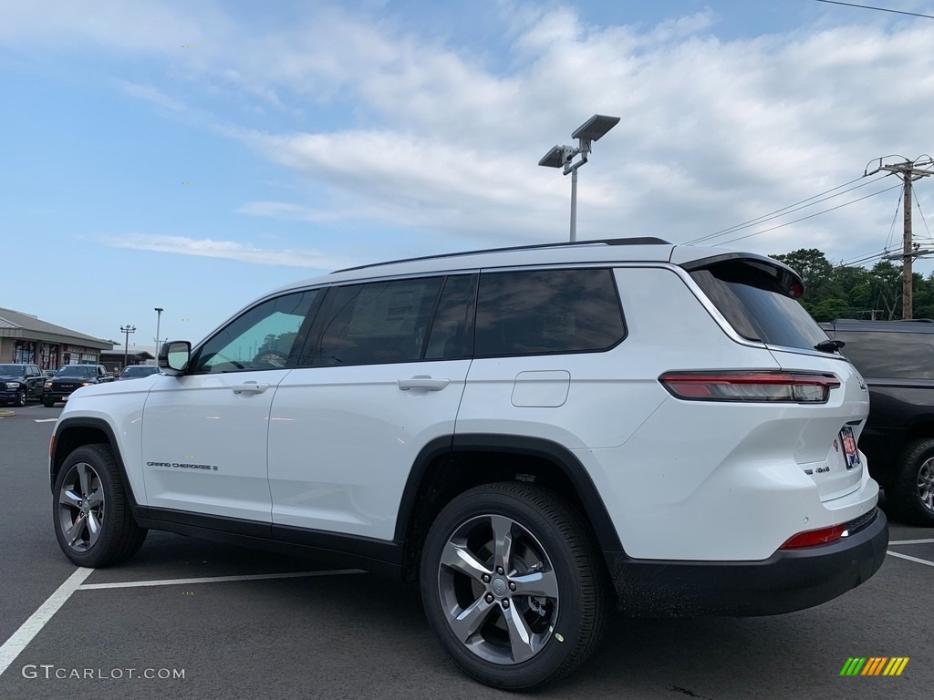 2021 Grand Cherokee L Limited 4x4 - Bright White / Black photo #4