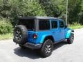 2021 Hydro Blue Pearl Jeep Wrangler Unlimited Rubicon 4x4  photo #6