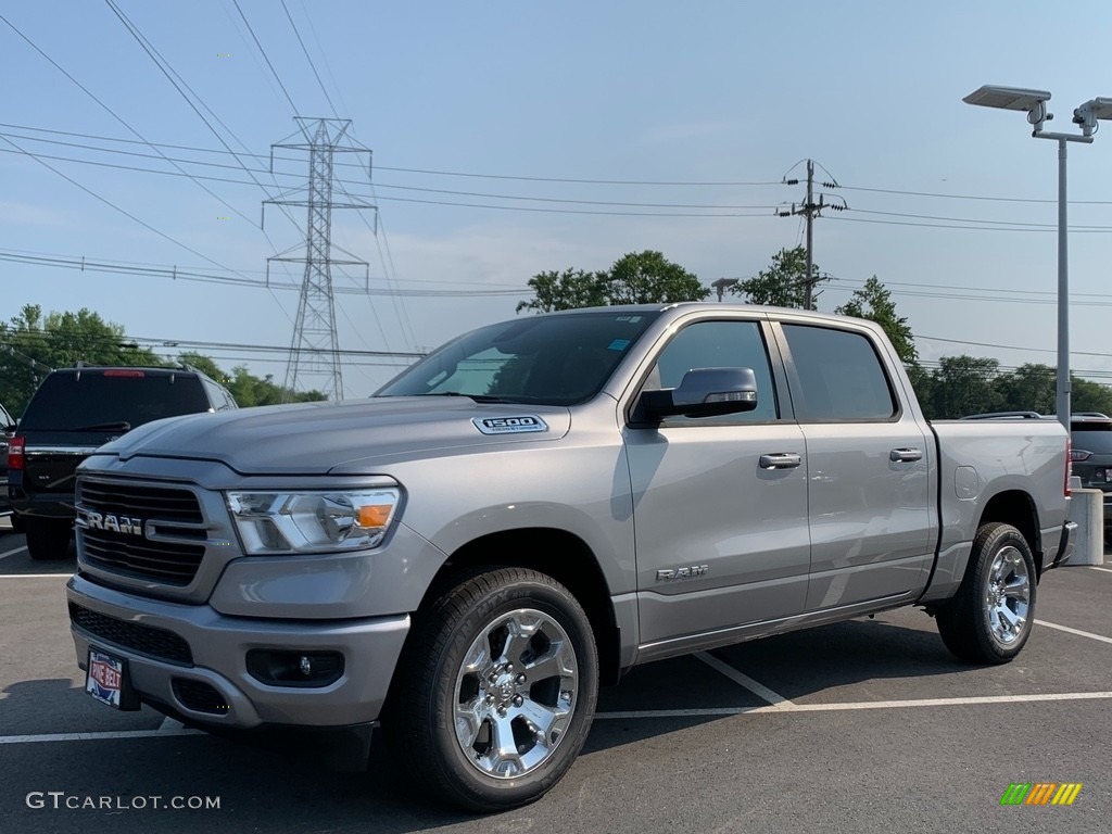 2021 1500 Big Horn Crew Cab 4x4 - Billet Silver Metallic / Black photo #1