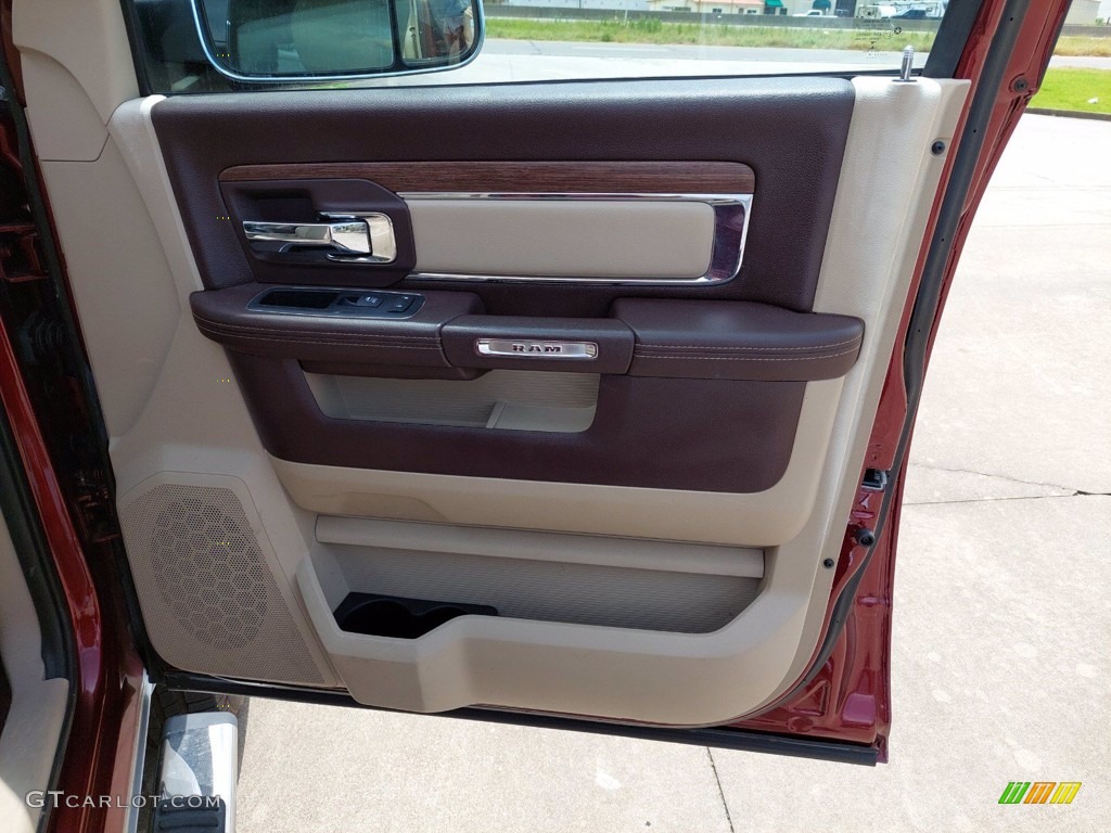 2016 Ram 2500 Laramie Crew Cab 4x4 Canyon Brown/Light Frost Beige Door Panel Photo #142476090