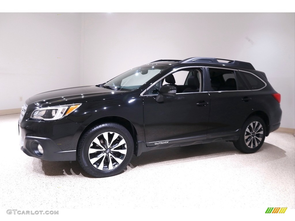Crystal Black Silica 2015 Subaru Outback 2.5i Limited Exterior Photo #142477071