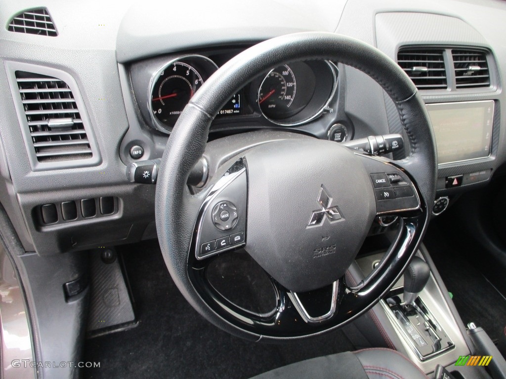 2018 Mitsubishi Outlander Sport SE AWC Black Steering Wheel Photo #142479594