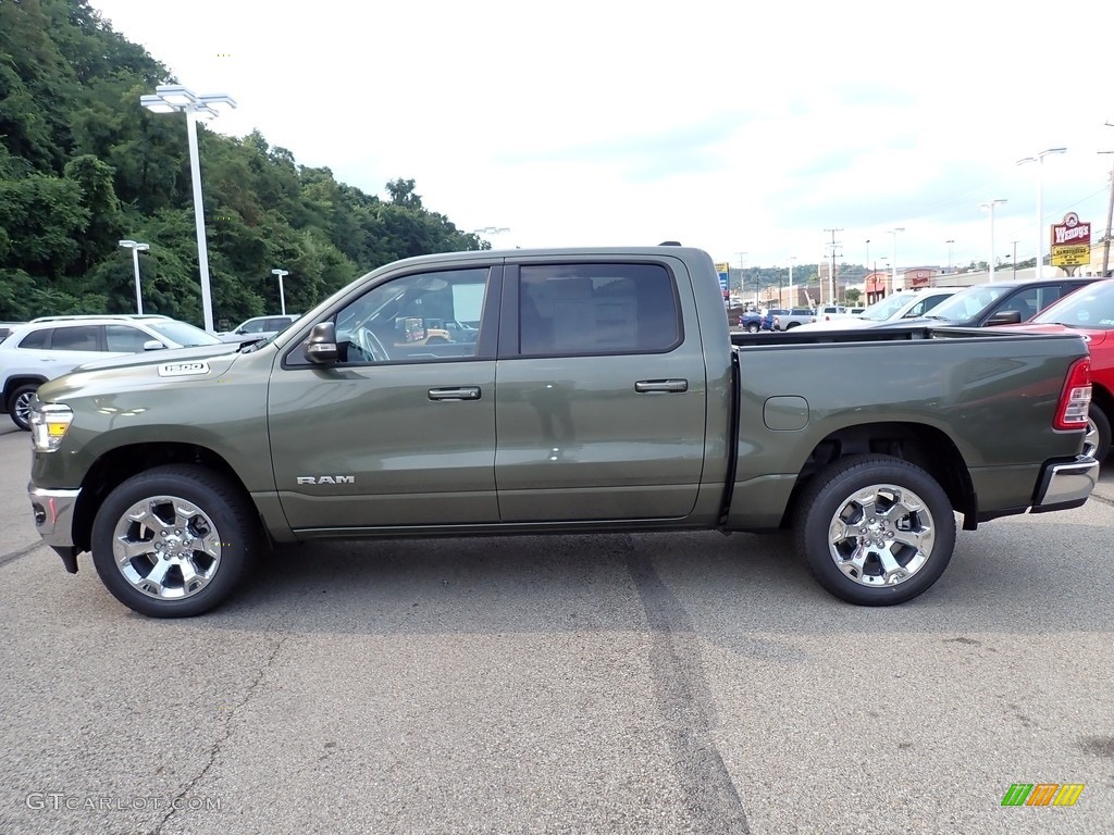2021 1500 Big Horn Crew Cab 4x4 - Tank / Black photo #2