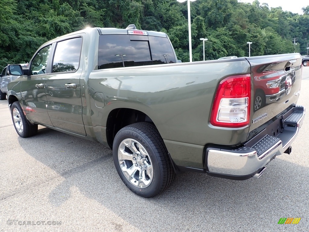 2021 1500 Big Horn Crew Cab 4x4 - Tank / Black photo #3