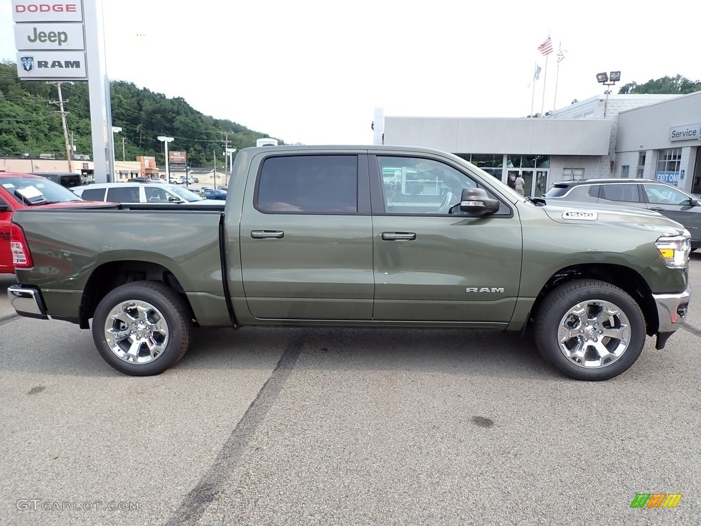 2021 1500 Big Horn Crew Cab 4x4 - Tank / Black photo #6