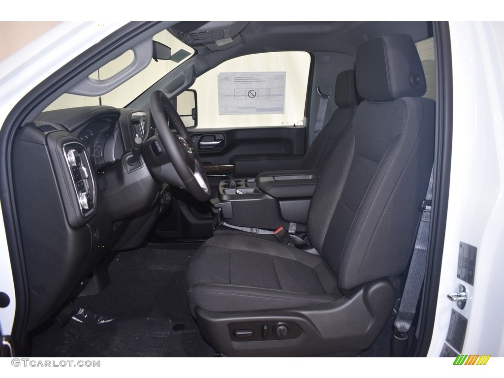 Jet Black Interior 2021 GMC Sierra 2500HD SLE Regular Cab 4WD Photo #142480153