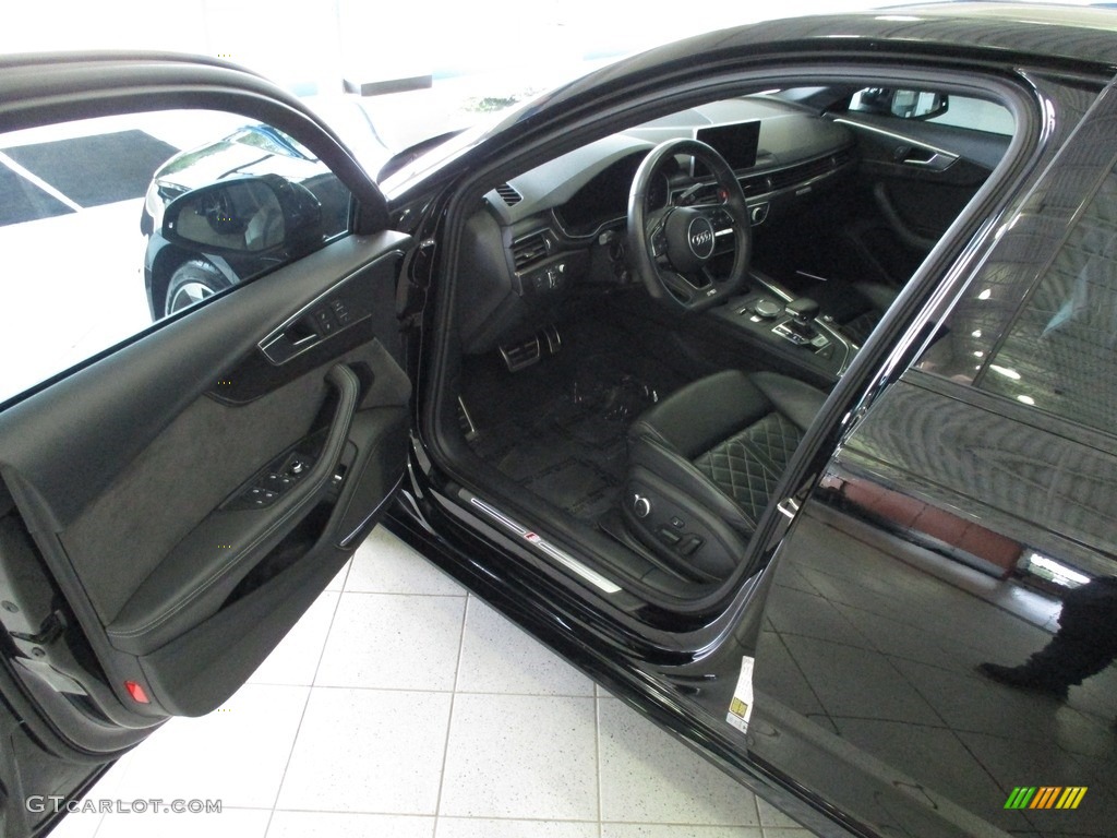 Black Interior 2018 Audi S4 Prestige quattro Sedan Photo #142483493