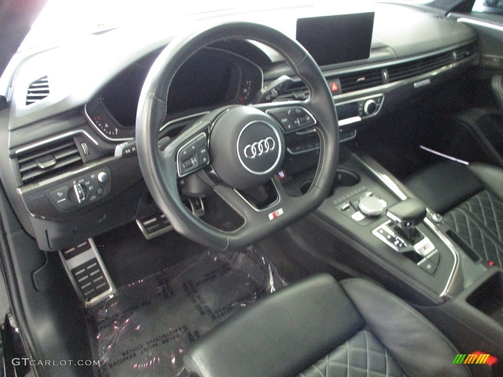 Black Interior 2018 Audi S4 Prestige quattro Sedan Photo #142483502