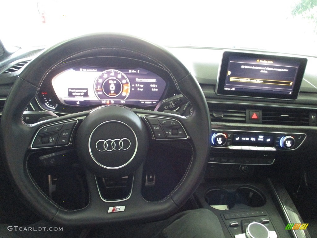 2018 Audi S4 Prestige quattro Sedan Black Dashboard Photo #142483532
