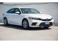 Platinum White Pearl 2022 Honda Civic LX Sedan