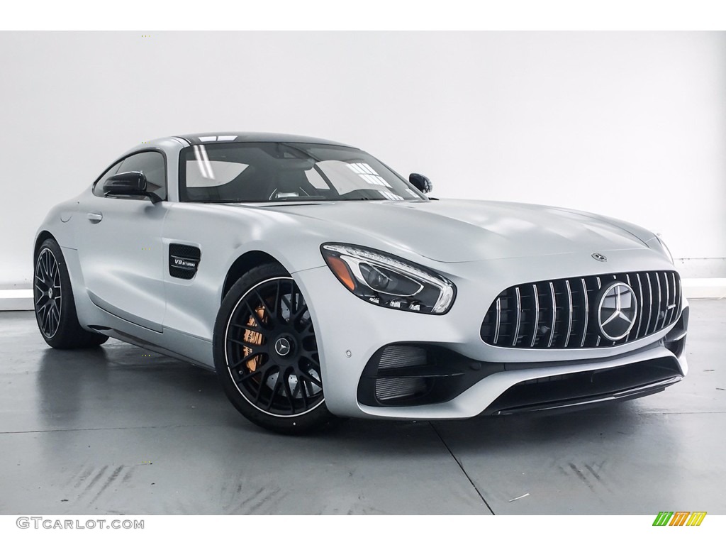 2018 AMG GT C Coupe - designo Iridium Silver Magno (Matte) / Black photo #12