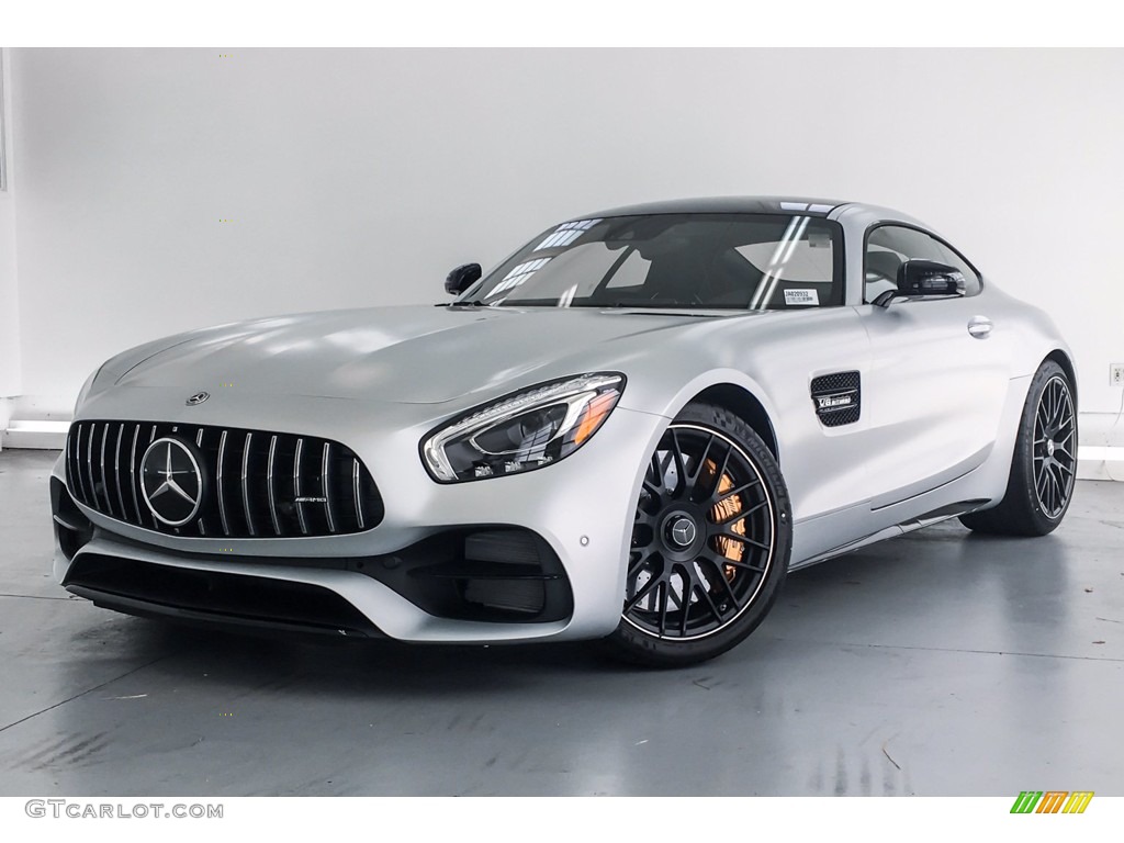 2018 AMG GT C Coupe - designo Iridium Silver Magno (Matte) / Black photo #13