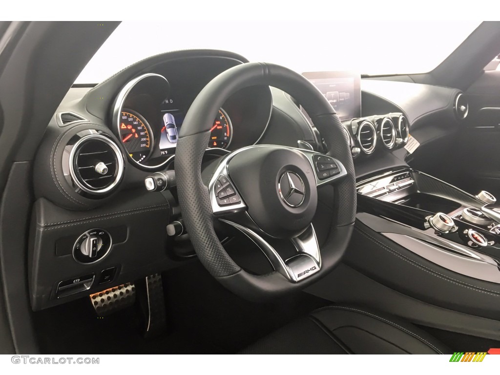 2018 AMG GT C Coupe - designo Iridium Silver Magno (Matte) / Black photo #20