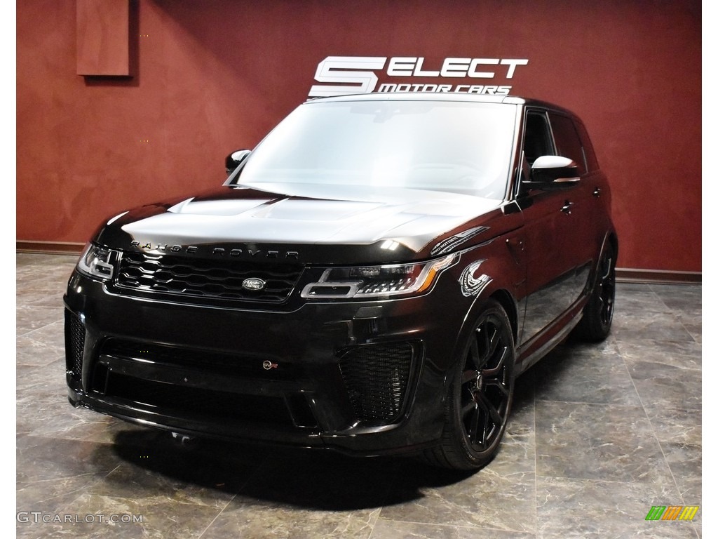 2019 Range Rover Sport SVR - Santorini Black Metallic / Ebony/Ebony photo #4