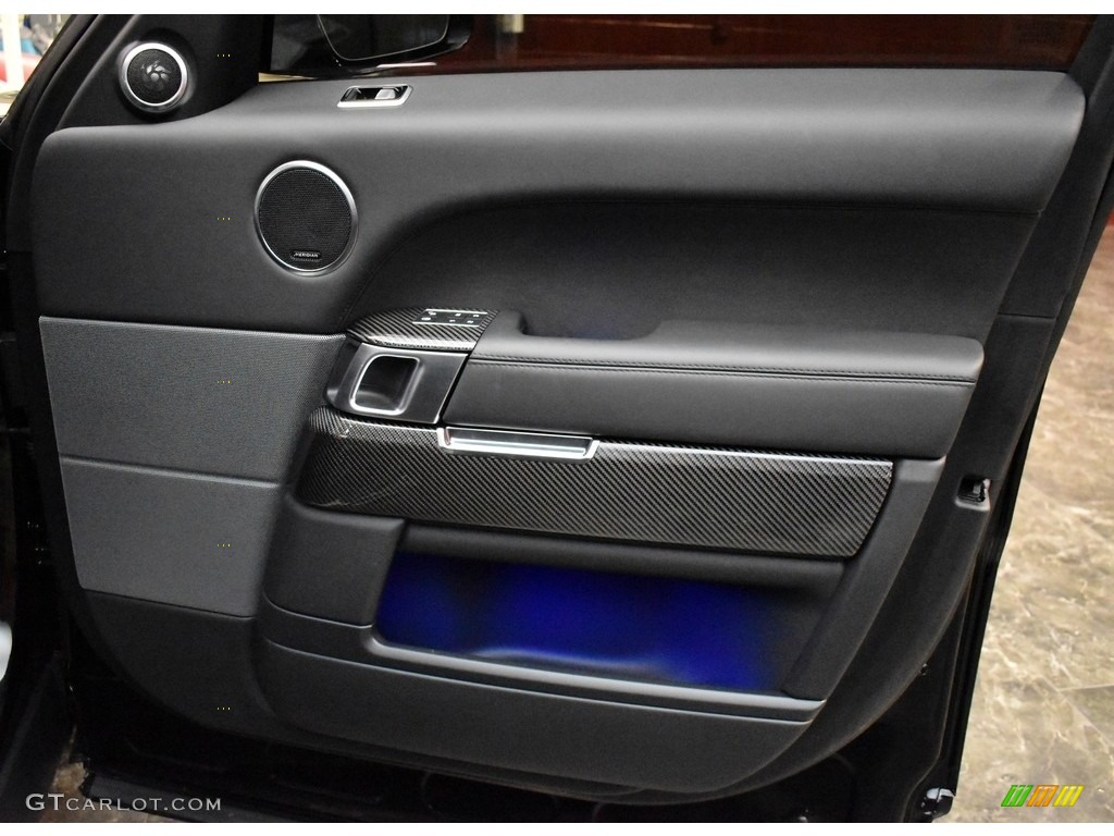 2019 Land Rover Range Rover Sport SVR Ebony/Ebony Door Panel Photo #142486422