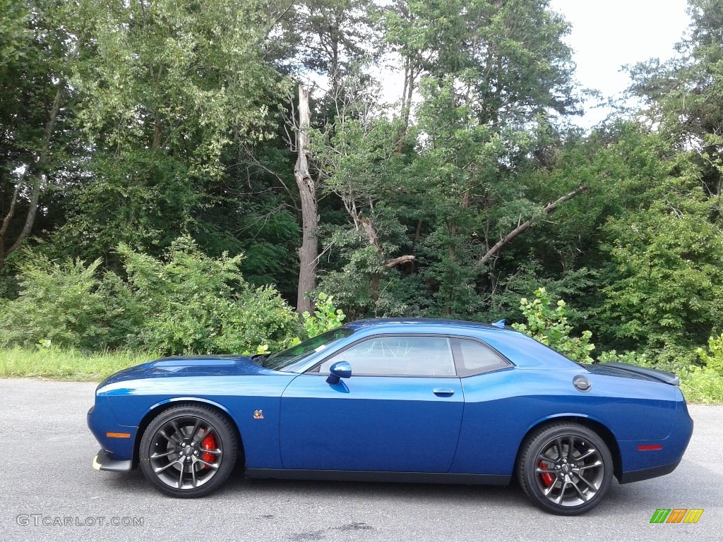 2021 Challenger R/T Scat Pack - Indigo Blue / Black/Ruby Red photo #1