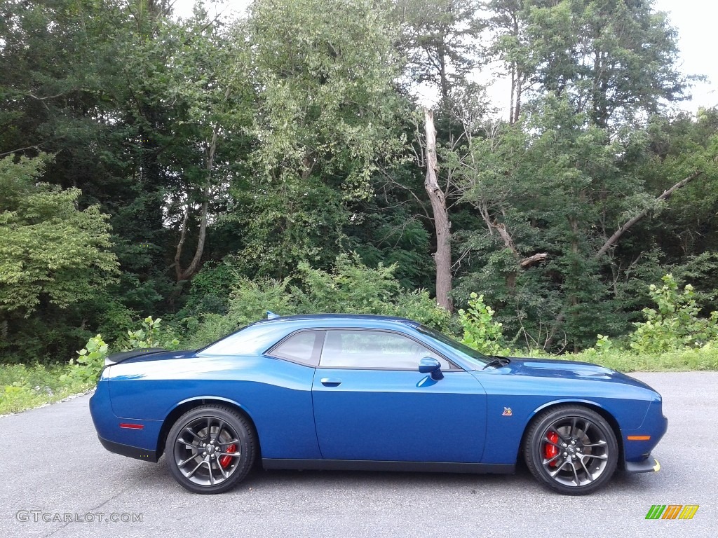 2021 Challenger R/T Scat Pack - Indigo Blue / Black/Ruby Red photo #5