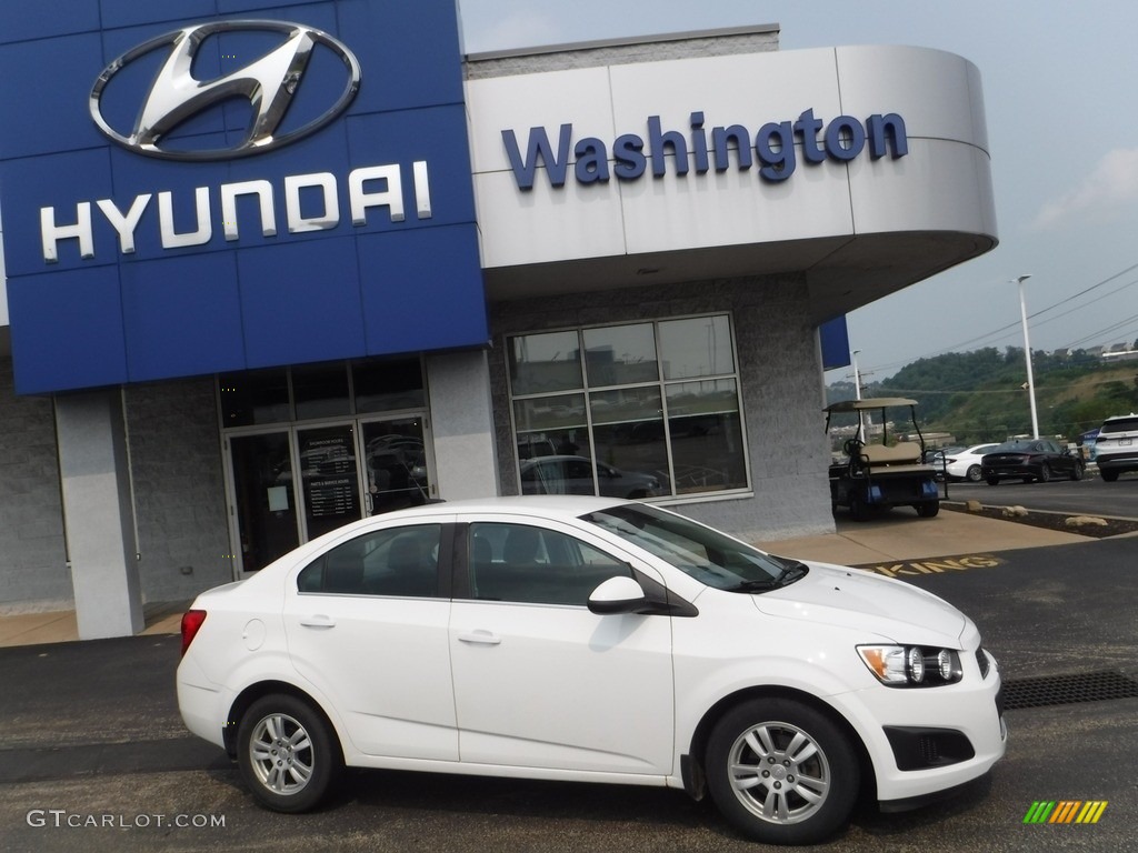 2012 Sonic LT Sedan - Summit White / Jet Black/Brick photo #2