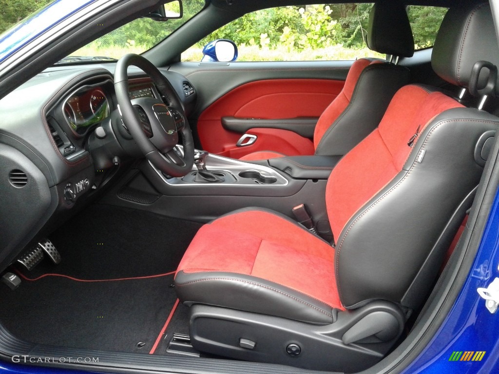 Black/Ruby Red Interior 2021 Dodge Challenger R/T Scat Pack Photo #142488012