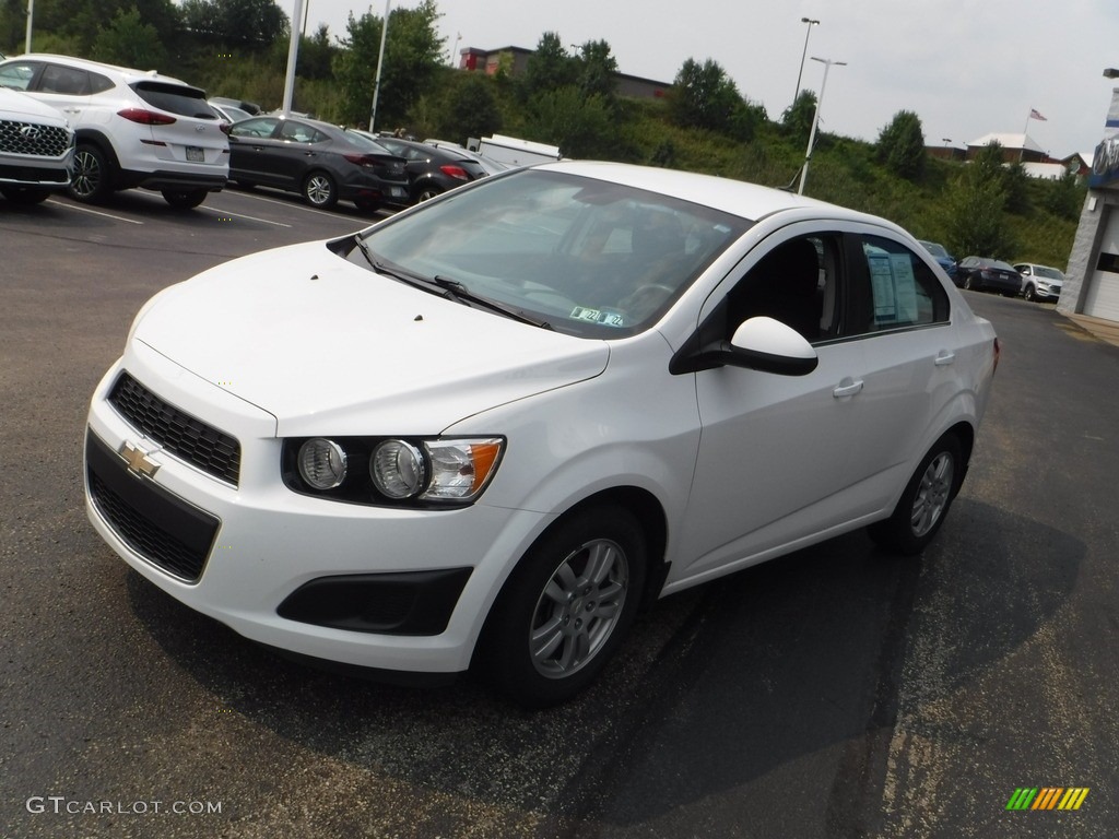 2012 Sonic LT Sedan - Summit White / Jet Black/Brick photo #5