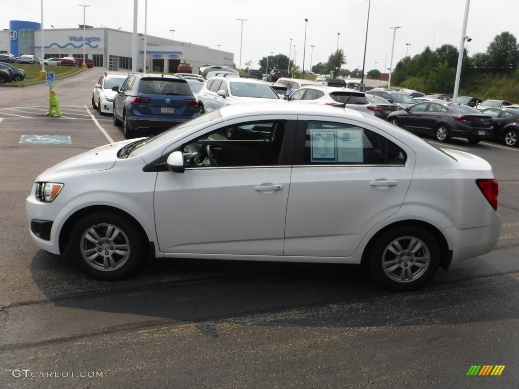 2012 Sonic LT Sedan - Summit White / Jet Black/Brick photo #6