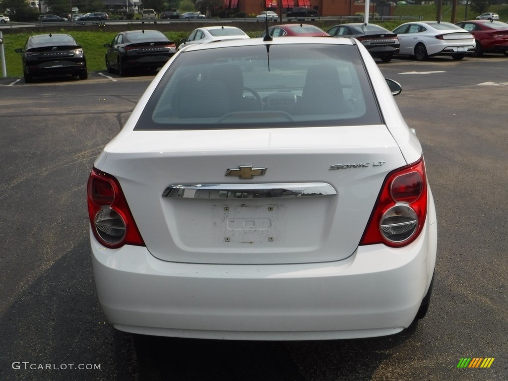 2012 Sonic LT Sedan - Summit White / Jet Black/Brick photo #8