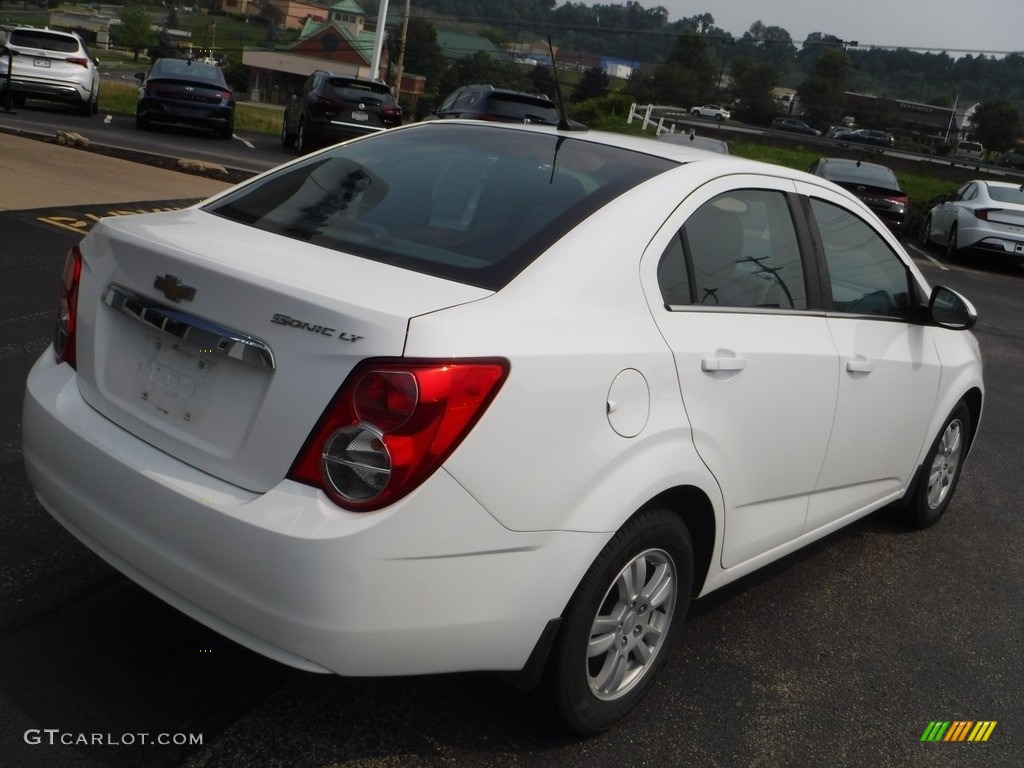 2012 Sonic LT Sedan - Summit White / Jet Black/Brick photo #9