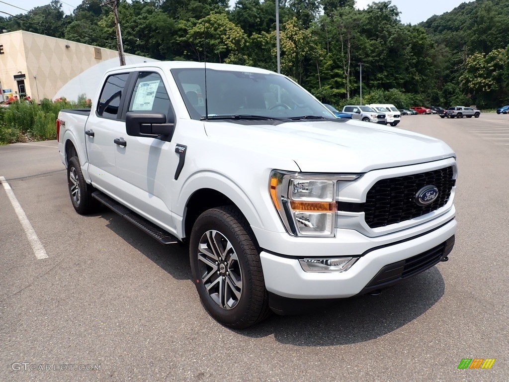 2021 F150 STX SuperCrew 4x4 - Star White / Black photo #3