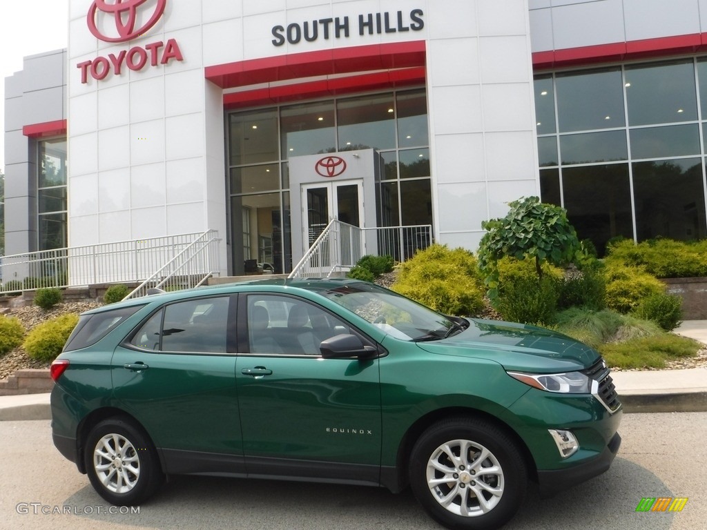 2019 Equinox LS - Ivy Green Metallic / Medium Ash Gray photo #2