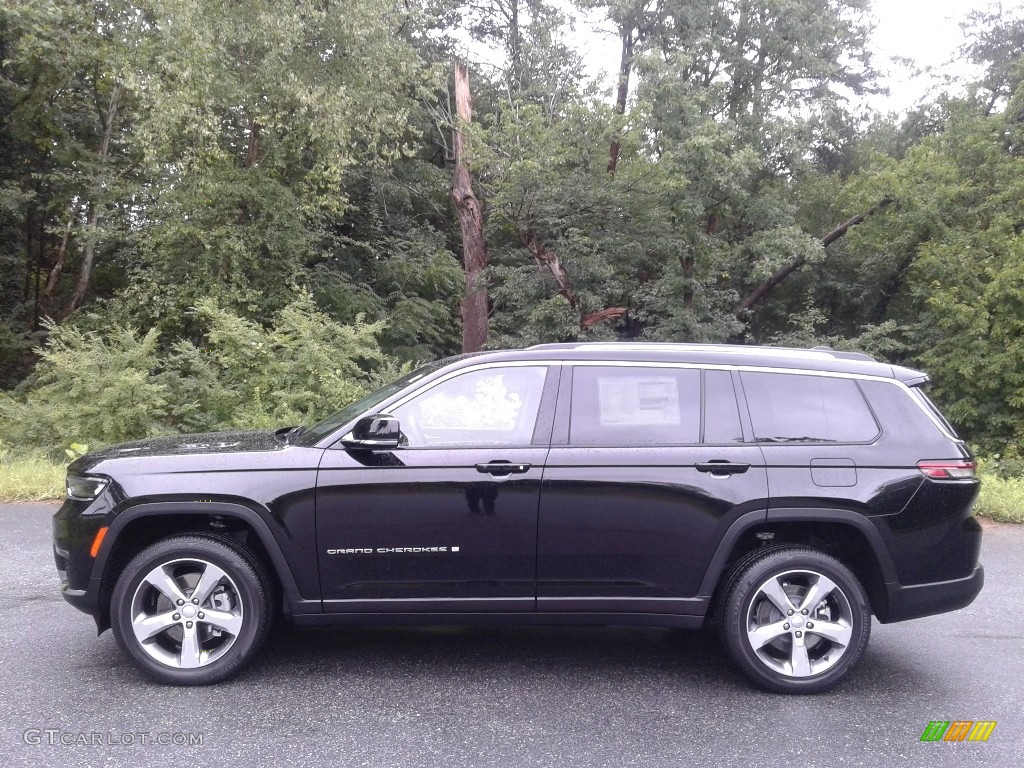 Diamond Black Crystal Pearl 2021 Jeep Grand Cherokee L Limited 4x4 Exterior Photo #142489185