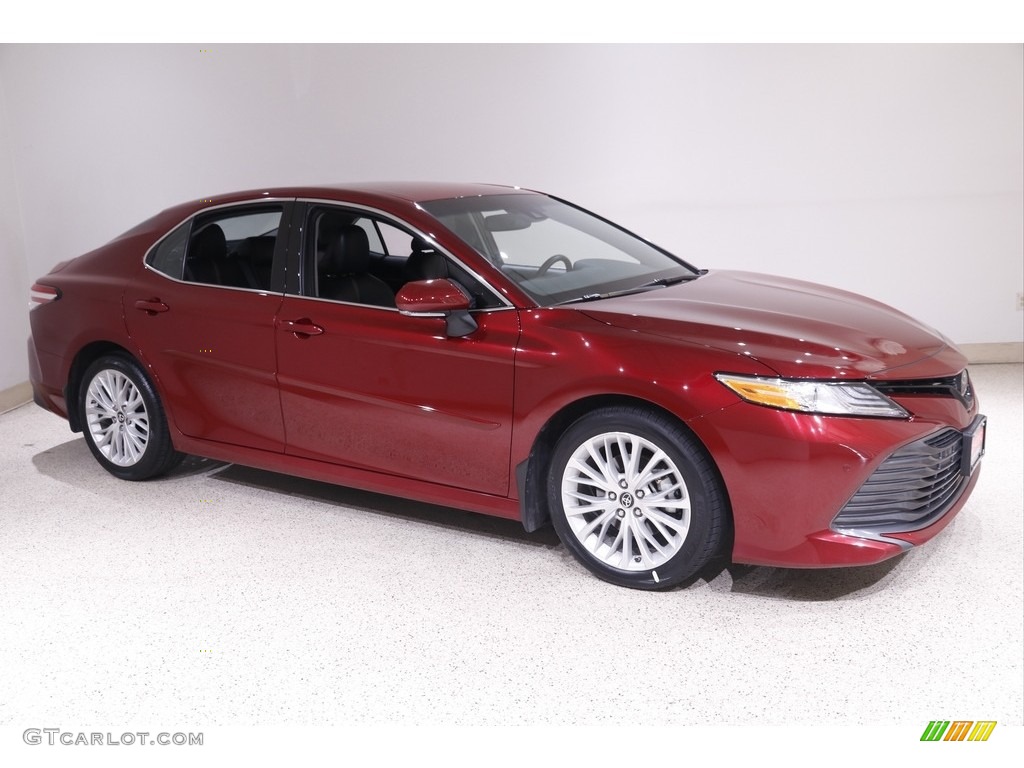 2018 Camry XLE - Ruby Flare Pearl / Black photo #1