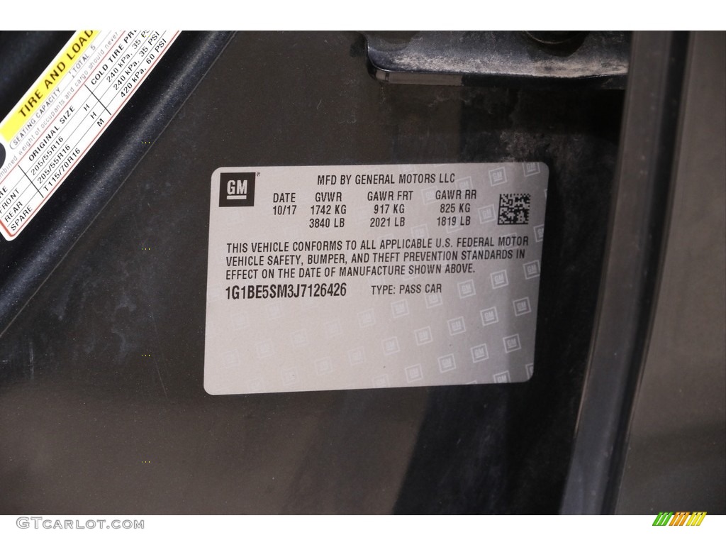 2018 Cruze LT - Graphite Metallic / Jet Black photo #19